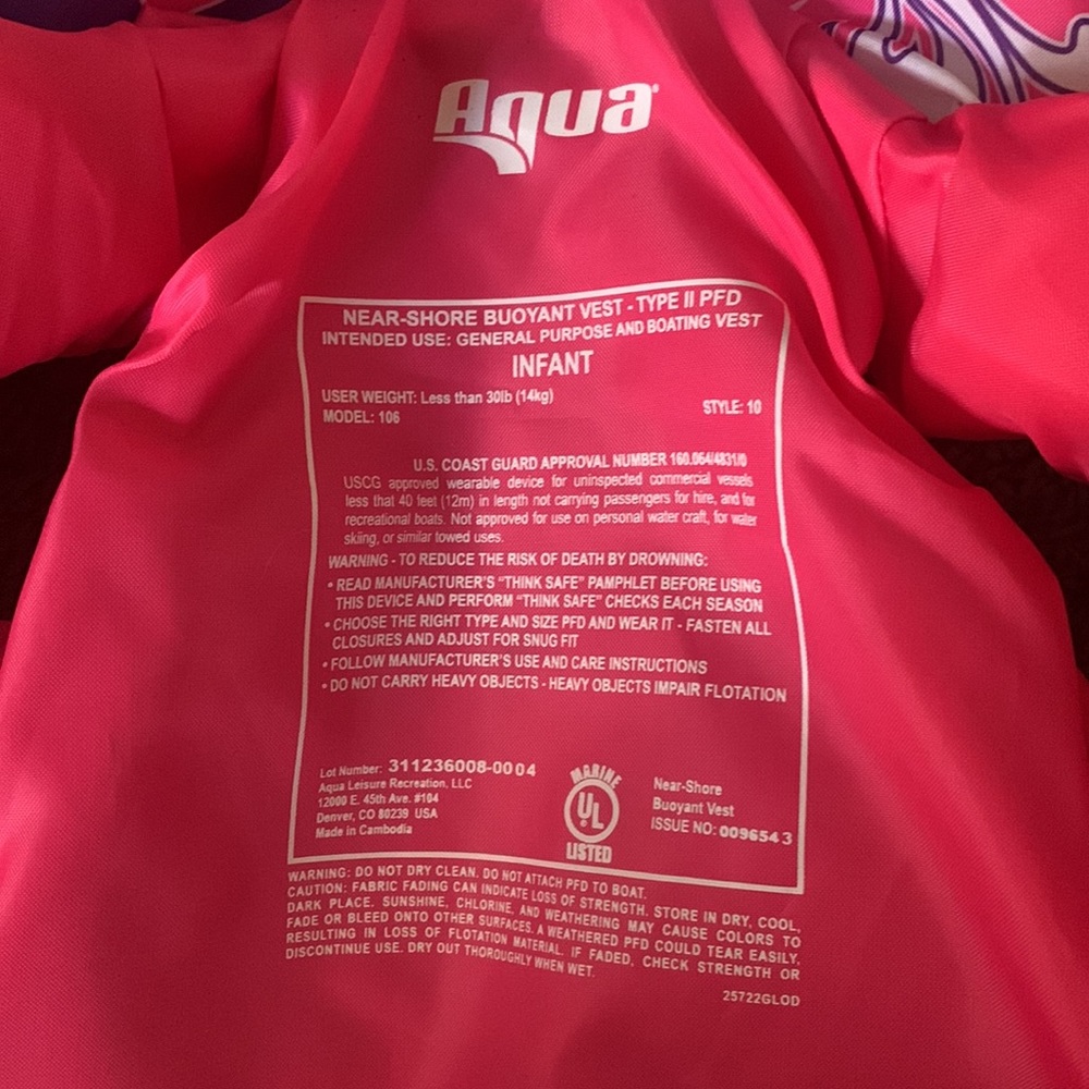 🌊 Infant Life Jacket - Picture 2 of 2